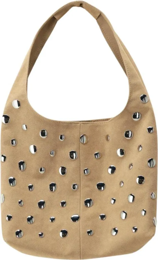 Sac à bandoulière beige pour soirée et quotidien - Style Rock Bijou