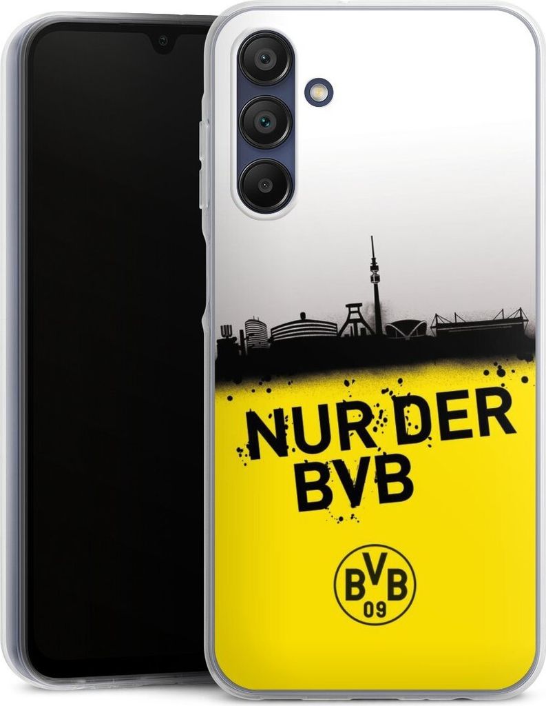 DeinDesign Handyhülle für Samsung Galaxy A15 5G Silikon Hülle Case Smartphone Schutzhülle BVB Borussia Dortmund Statement