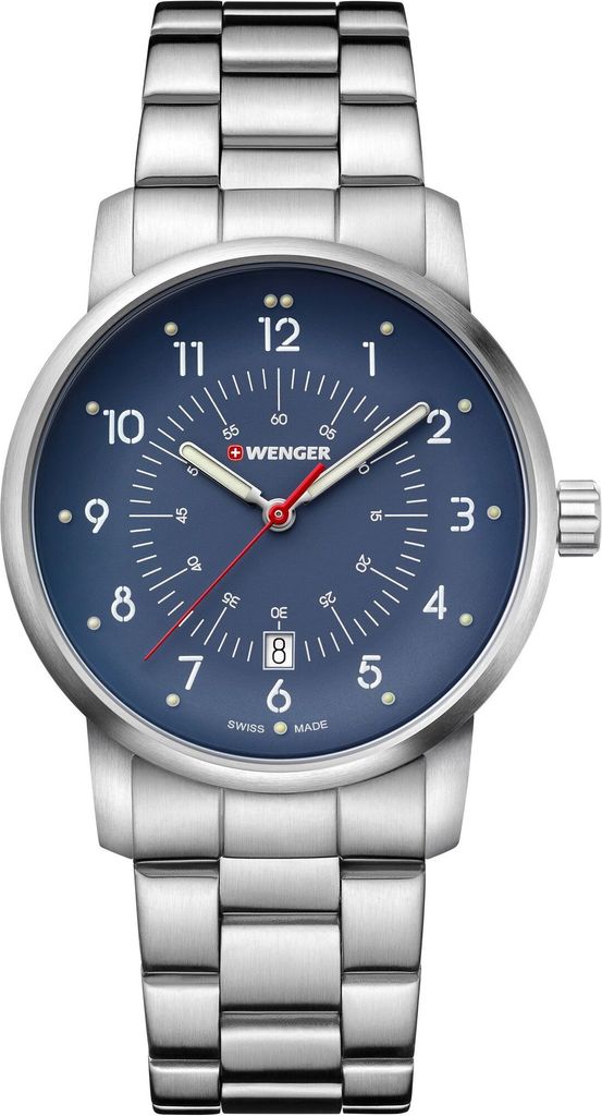 Wenger 01.1641.118 Avenue Herrenuhr 42mm 10ATM Produktbild 