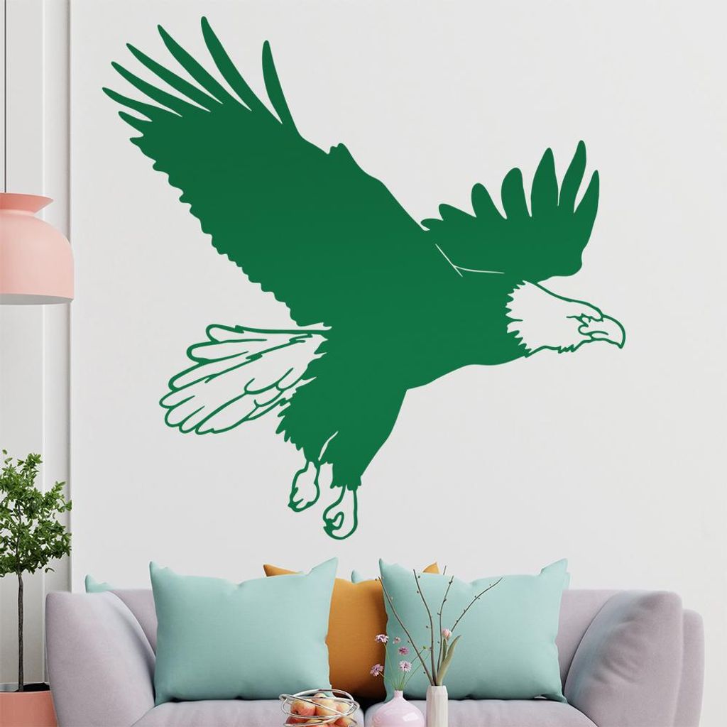 KIWISTAR Adler - Flug Aussicht Beobachter Auge Wandtattoo in 6 Größen - Wandaufkleber Wall Sticker - Dekoration, Küche, Wohnzimmer, Schlafzimmer...