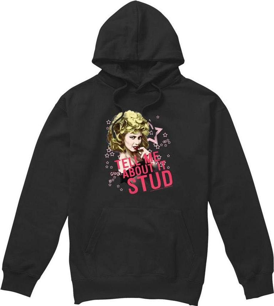 Grease - "Tell Me About It Stud" Kapuzenpullover für Herren TV9040 (M) (Schwarz)
