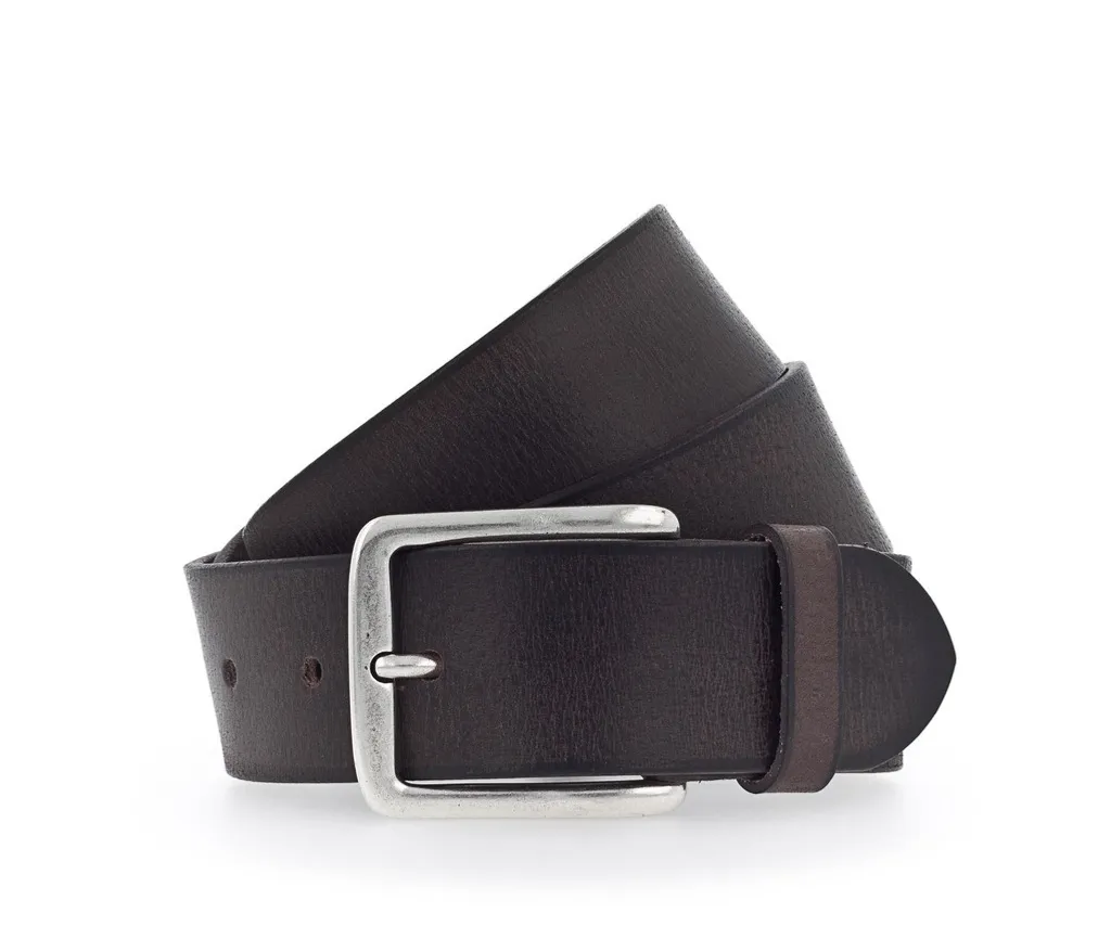 Vanzetti Cintura Denim Love 40mm Pelle Marrone Scuro W95 Minimal