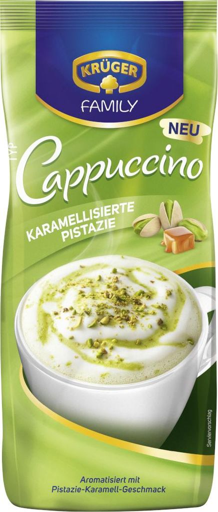 Krüger Family Cappuccino Pistazie Aromatisiertes Produktbild 