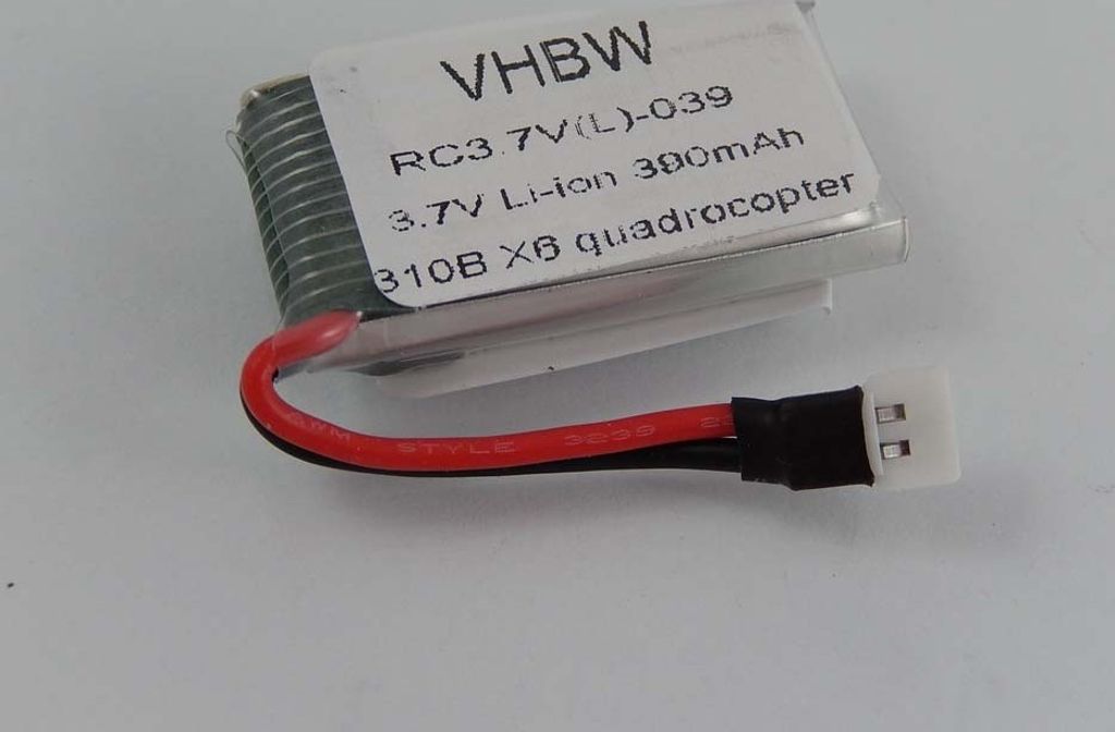 vhbw Akku kompatibel mit Top Selling 310B X6 Quadrocopter Drohne Multicopter Quadrocopter (390 mAh, 3,7 V, Li-Polymer)