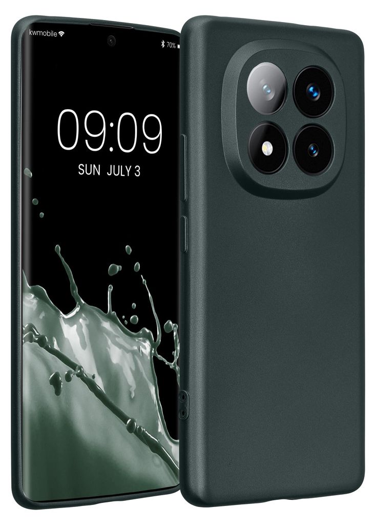 kwmobile Handyhülle kompatibel mit Xiaomi Redmi Note 14 Pro+ 5G / Redmi Note 14 Pro Plus 5G Hülle - weiche Silikon Case metallisch schimmernd in