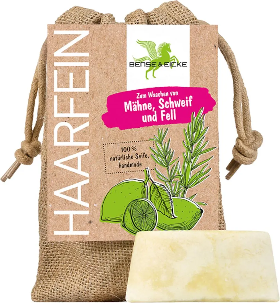 B & E HaarFein Sapone Naturale per Cavalli 100g - Criniera e Coda