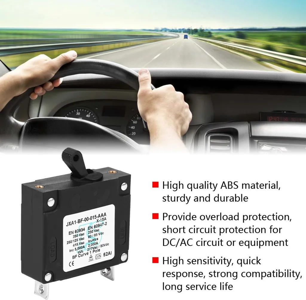 Interruttore Circuito Auto 24V 250A Con Reset Manuale – Impermeabile, A Leva, Per Impianti Elettrici E Protezione Sovraccarico