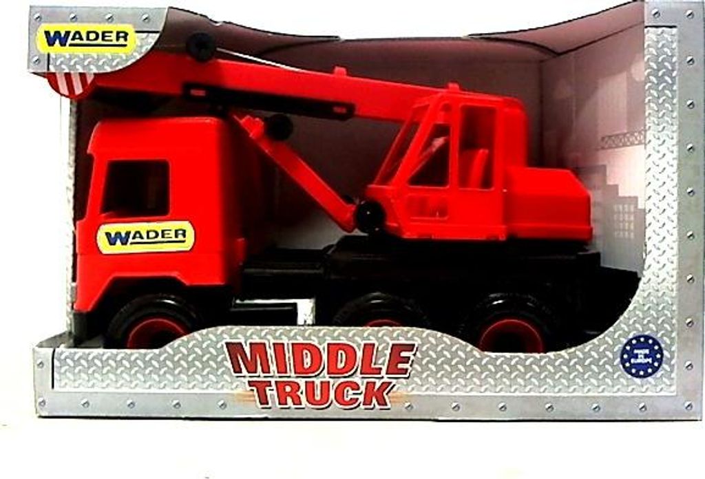 Gru per autocarro centrale rossa di 38 cm in scatola Immagine del prodotto 