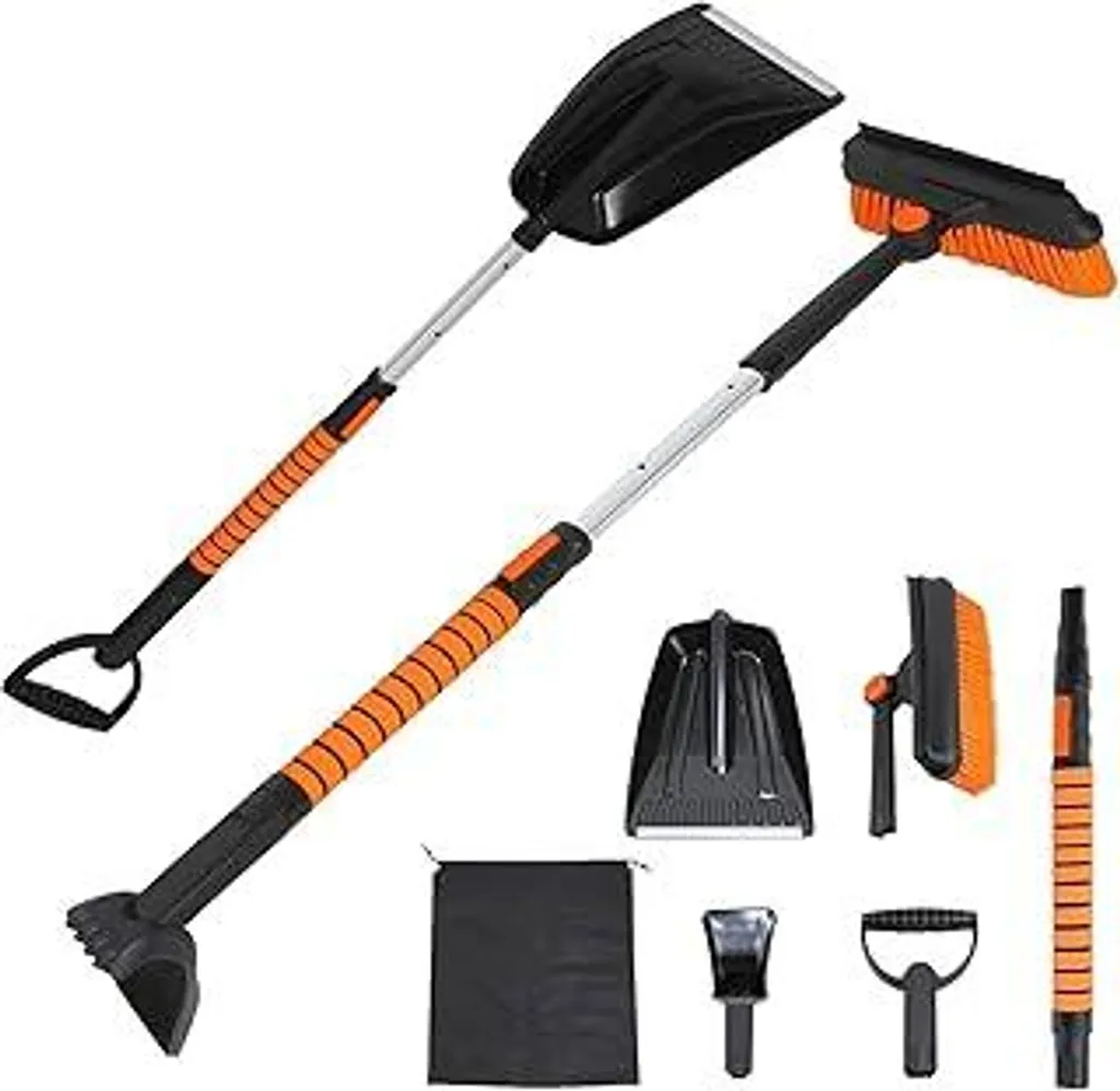Kit Emergenza Neve 120cm per Camion e Auto | Raschiaghiaccio 6-in-1