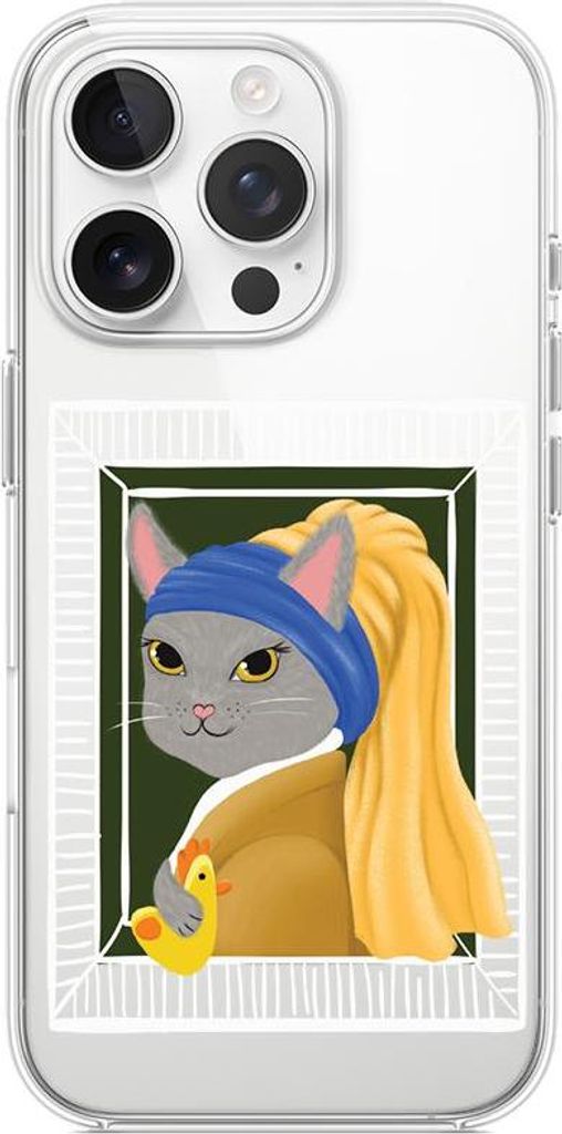 iPhone 15 Pro Schutzhülle Silikon Transparent Design