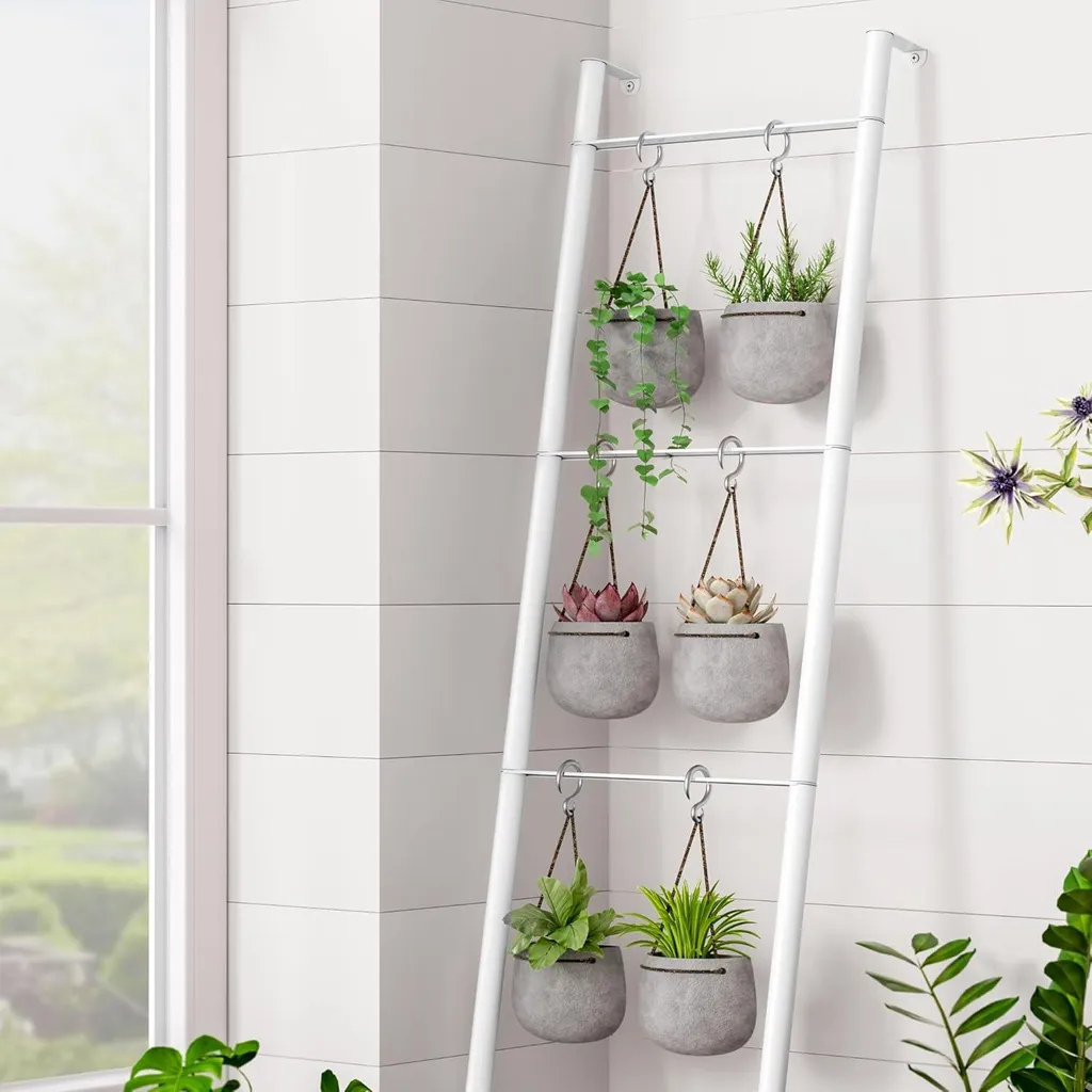 Porte-serviettes 4 couches blanc Allecto Premium - Métal robuste et décoratif