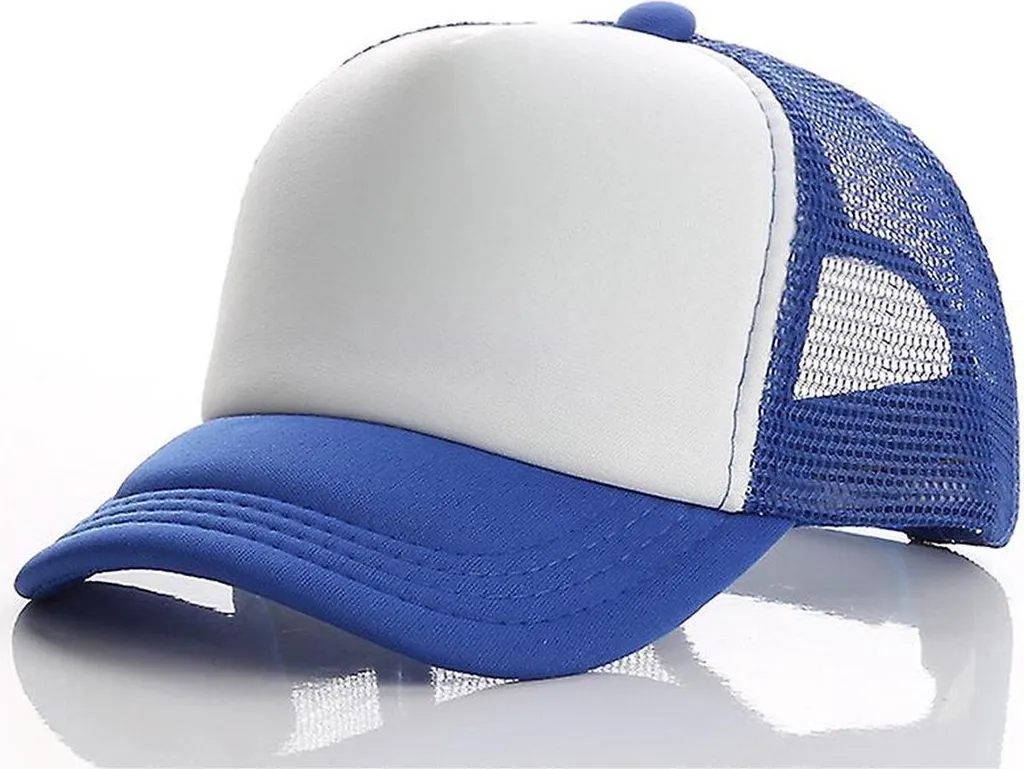 Lot de 10 Casquettes Jumada Bleu Marine et Blanc - Modèle Baseball Unie