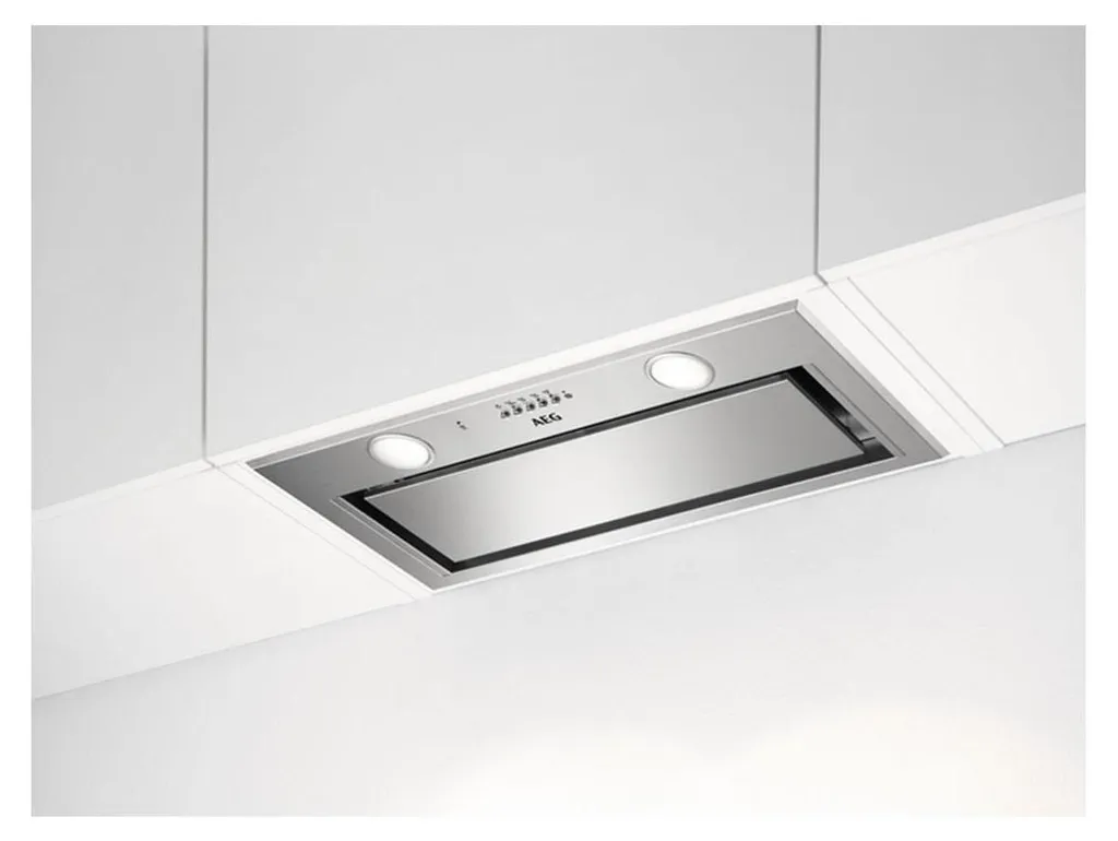 AEG DGE5661HM Hotte aspirante intégrée en inox avec débit de 700 m³/h