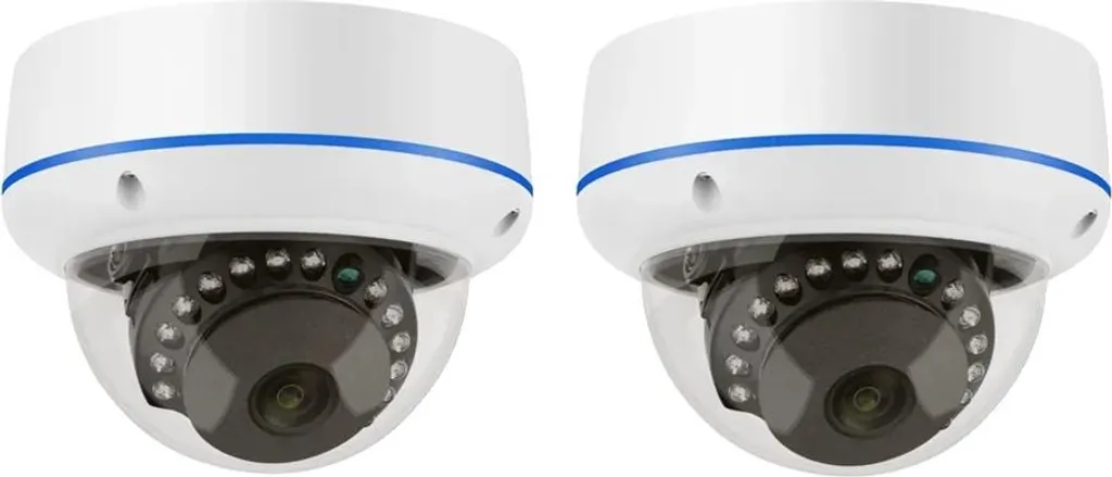 Offerta 2 Telecamere IP POE 5MP Antivandalo - Kit Sicurezza Interni