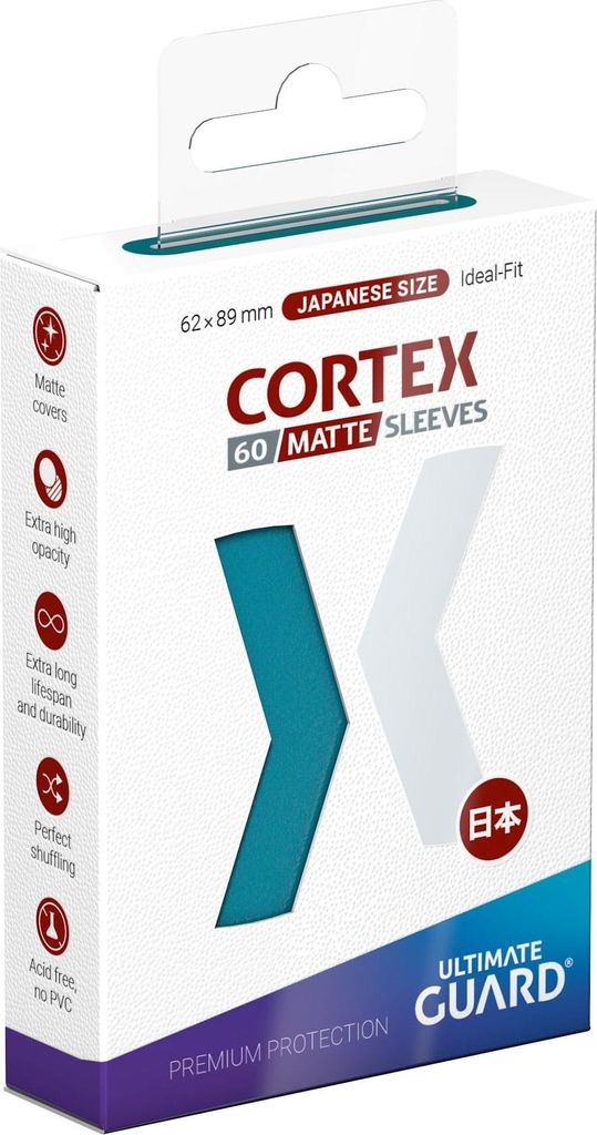 Ultimate Guard Cortex Sleeves Japanese Size Matte Petrol (60)
