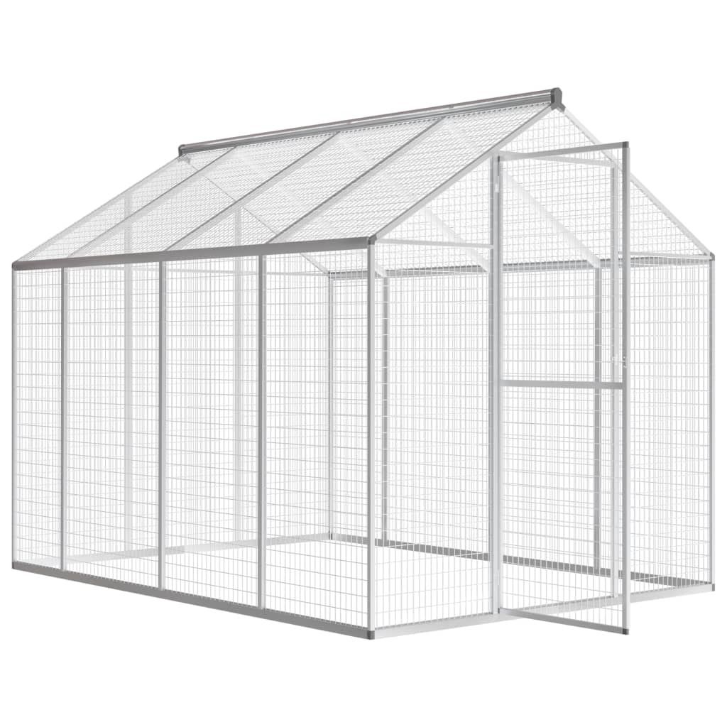 The Living Store Außenvoliere Aluminium 178x242x192 cm
