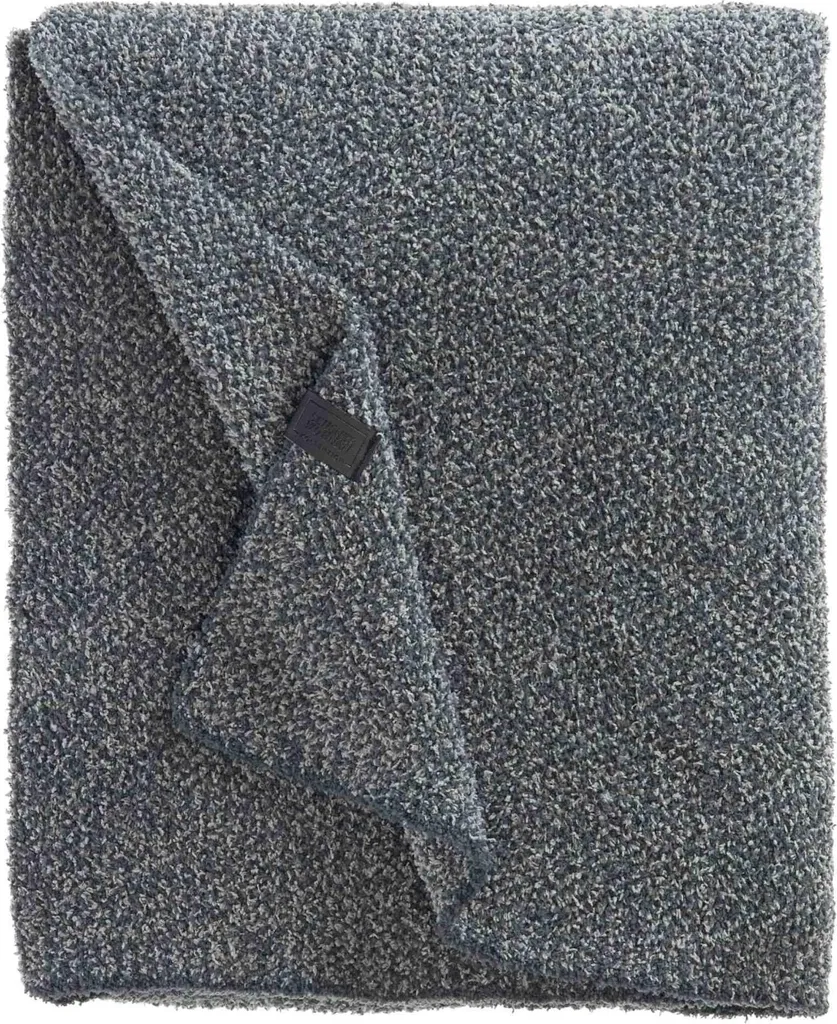 Couverture Anthracite Vivid 130x170 cm - Texture Douce et Finition Chic