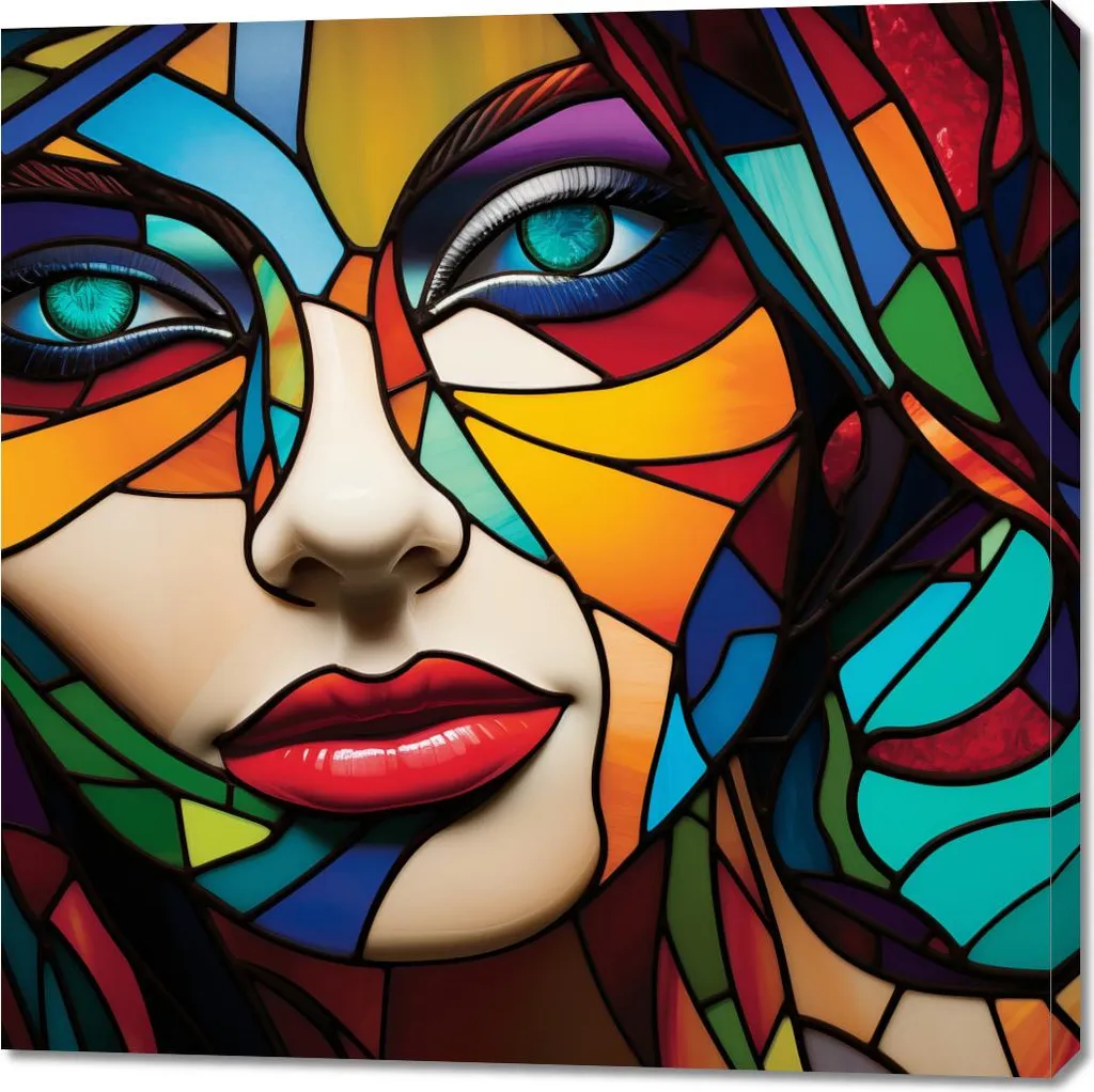 Quadro 100x100 cm Guardami negli occhi