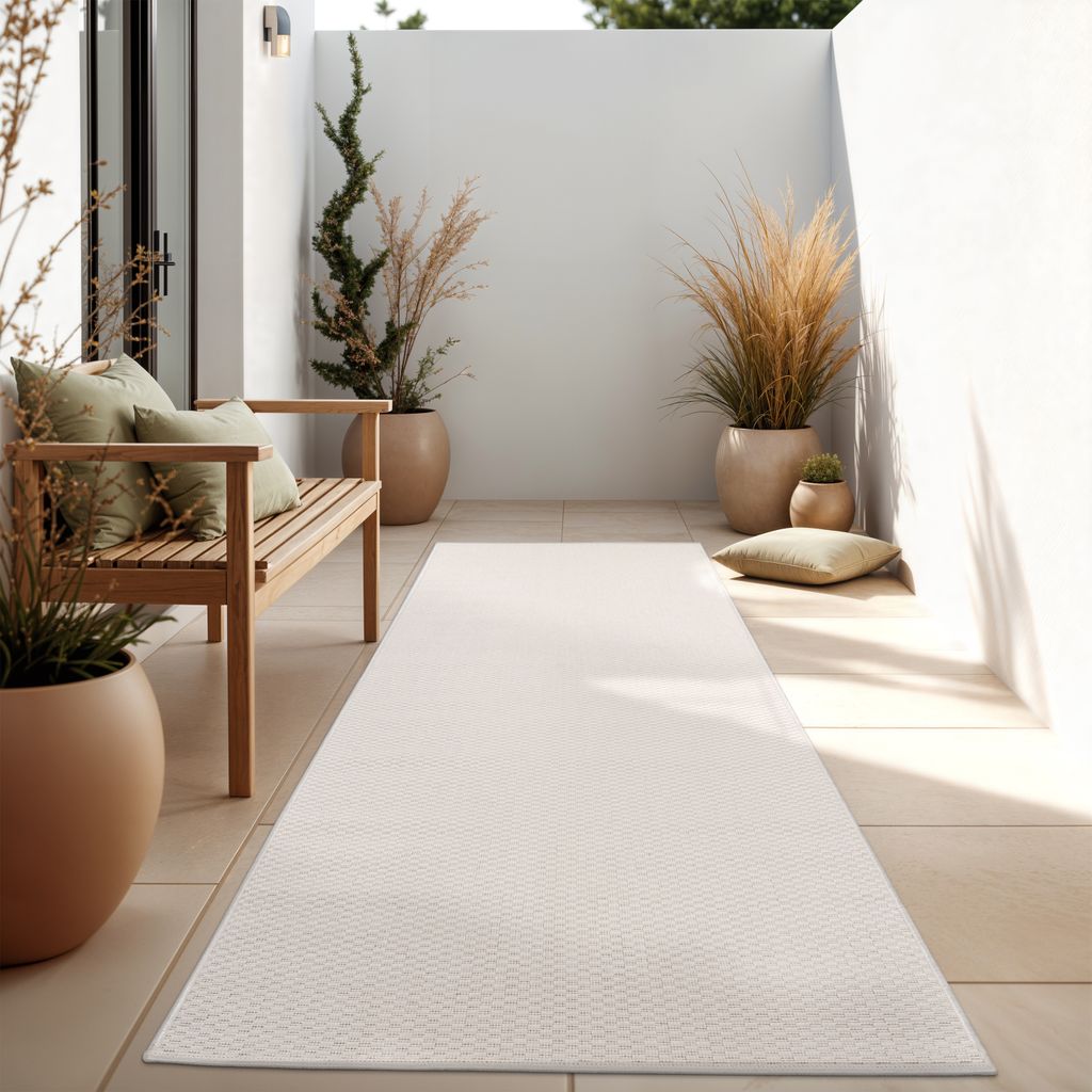 In- & Outdoor Teppich Flachgewebe einfarbig modern Produktbild 