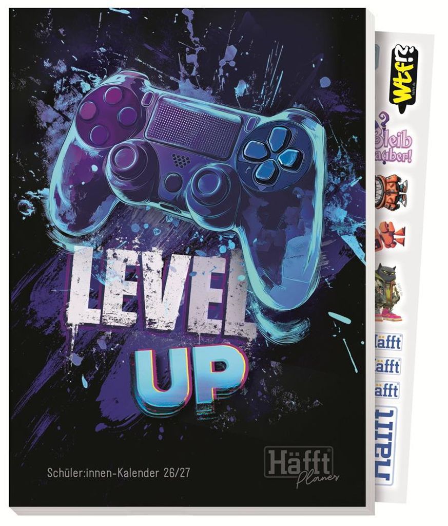 Häfft Schülerkalender Planer "Level up" 2026/2027 DIN A5 Produktbild 