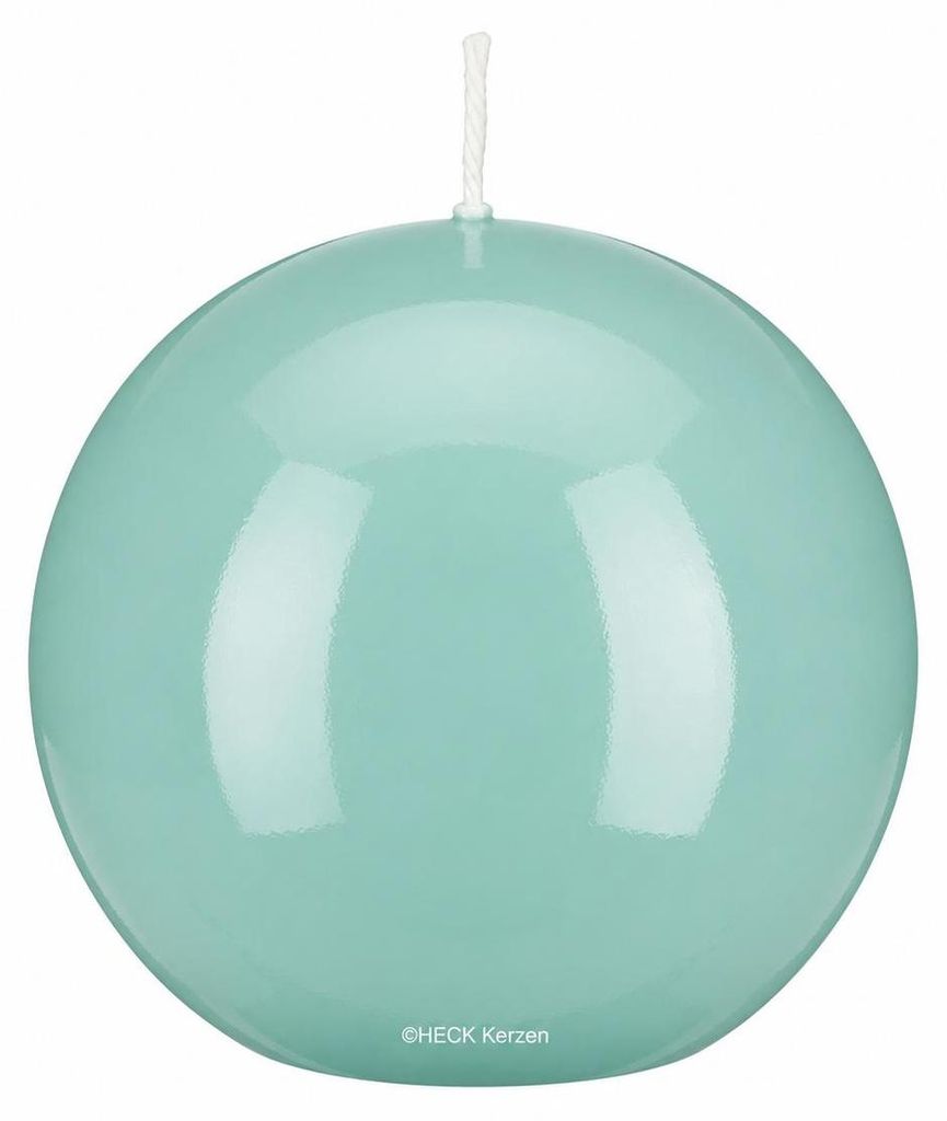 Kugelkerzen Glanz-Lack Türkis Ø 6 cm, 16 Stück