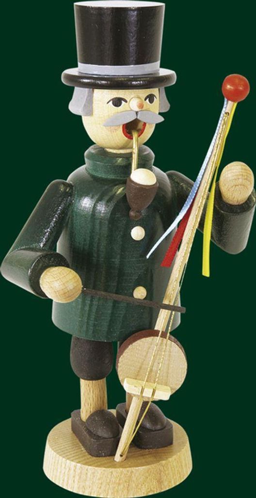 Räucherfigur Musikant mit Teufelsgeige Höhe= 19cm NEU