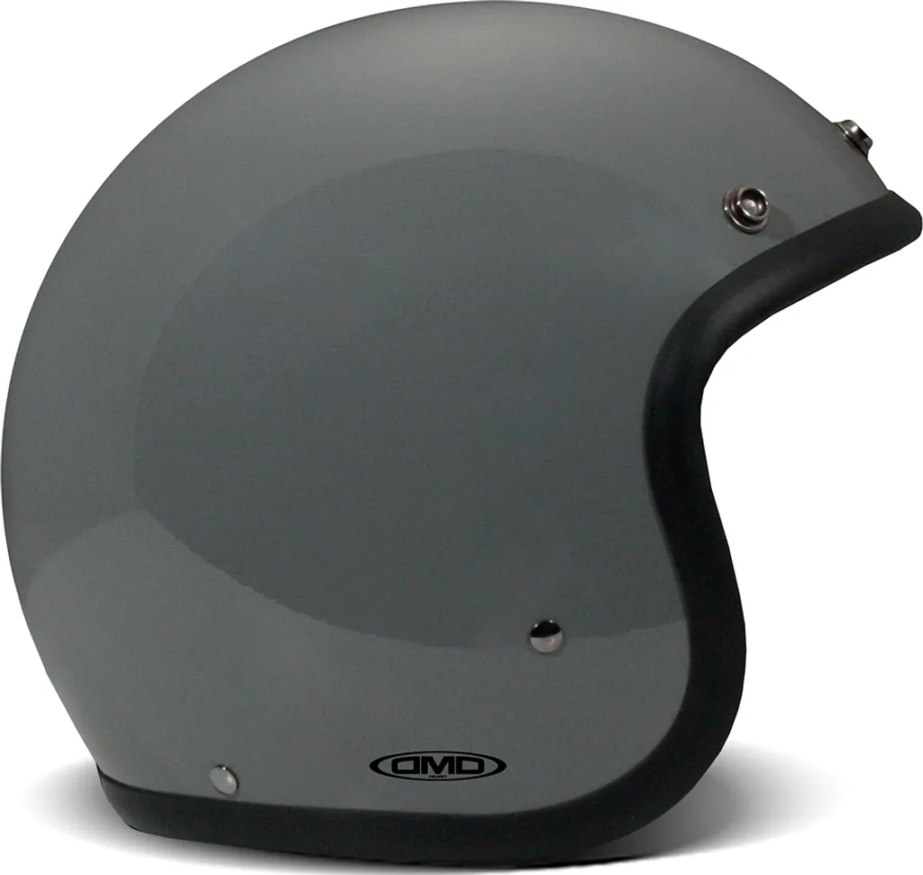 Casque Jet DMD Retro Gris M : Fini l'Effet Grosse Tête en Café Racer