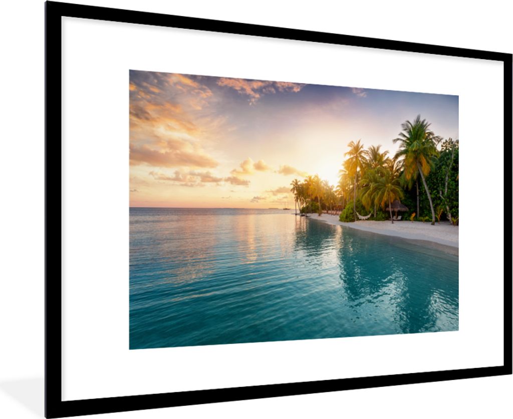 MuchoWow® MuchoWow® Gerahmtes Poster Strand - Meer - Insel Produktbild 