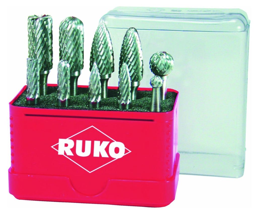 RUKO 116002 Burr Carbide metal Shank diameter 6 mm 10-piece Immagine del prodotto 