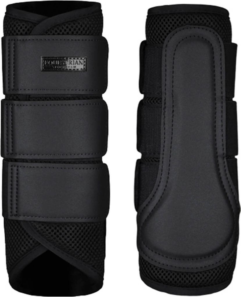 Equestrian Stockholm Gamaschen Classic Mesh Boots All Black Dressurgamaschen L