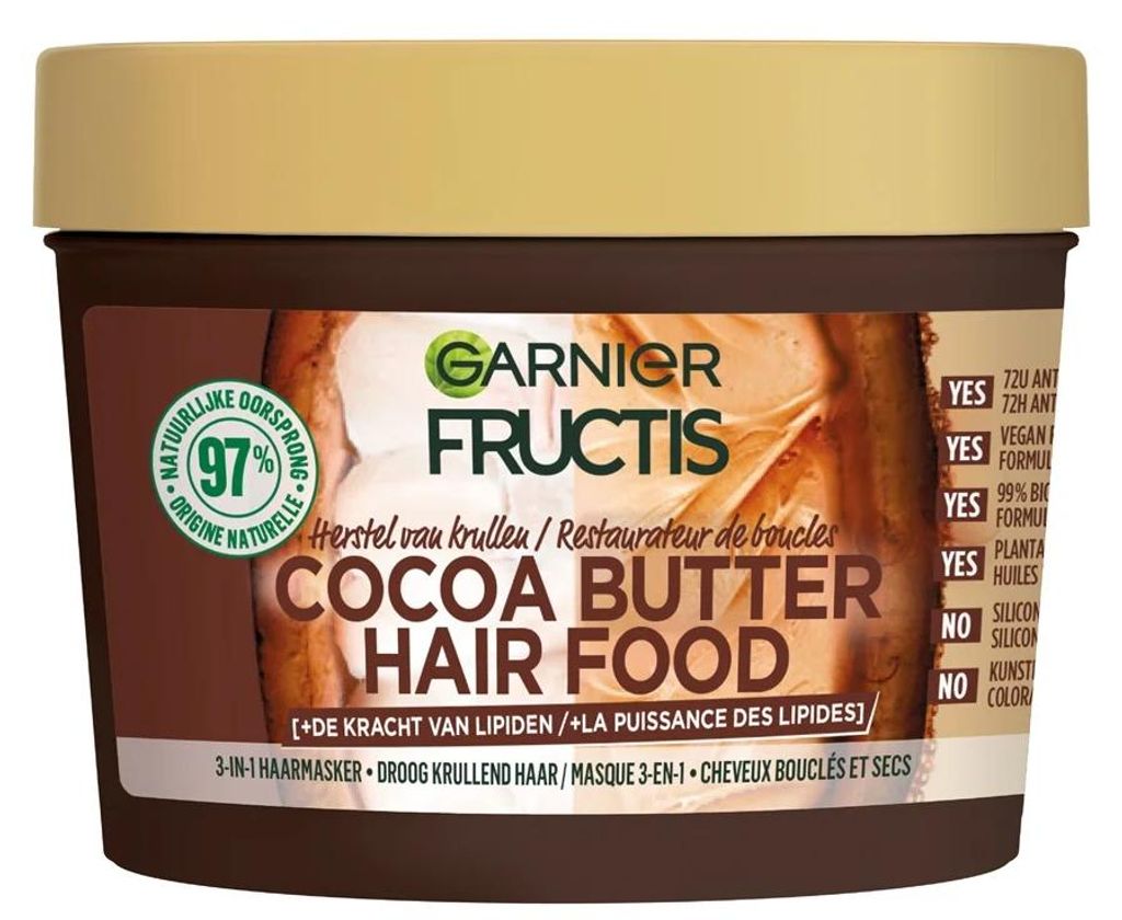 Fructis Hair Food 400 ml Haarmasker Cocoa butter