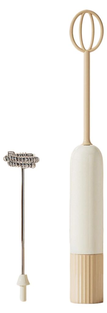 Elektrischer Handmixer mit zwei Köpfen zum Schlagen, Backen, Aufschäumen von Kaffee, Milchschaum und Mischen von lebensmittelechten Küchengeräten