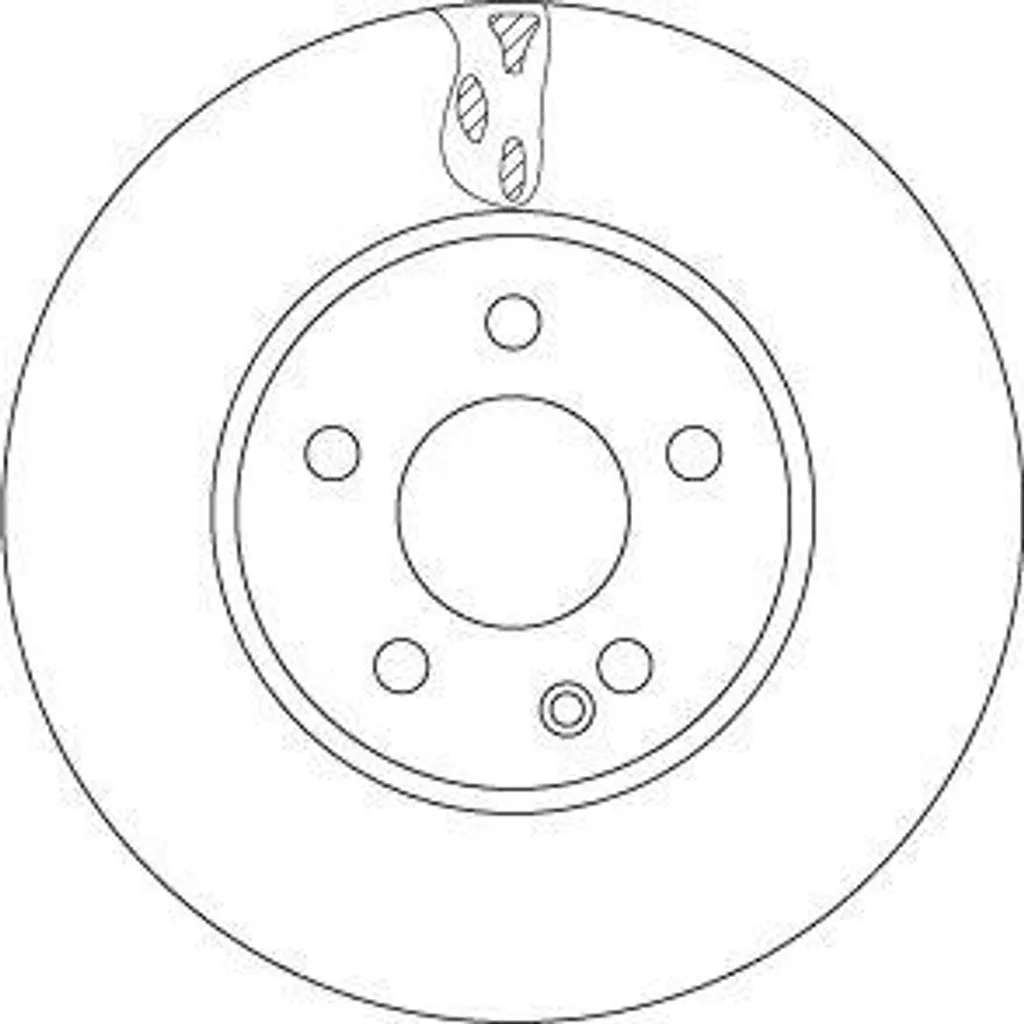 Disque de frein TRW DF6745S contre les vibrations au freinage Vito