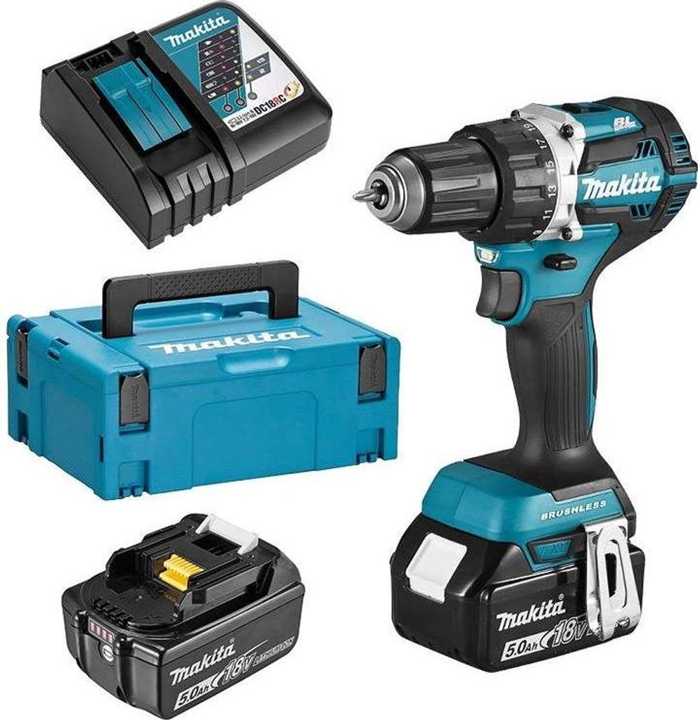 Perceuse visseuse MAKITA DDF484RTJ 18 V Li-Ion (2x5.0Ah) Ø Image du produit 