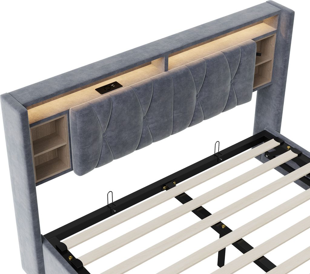 CDGlobal Polsterbett 160x200 cm, Doppelbett | Kaufland.de