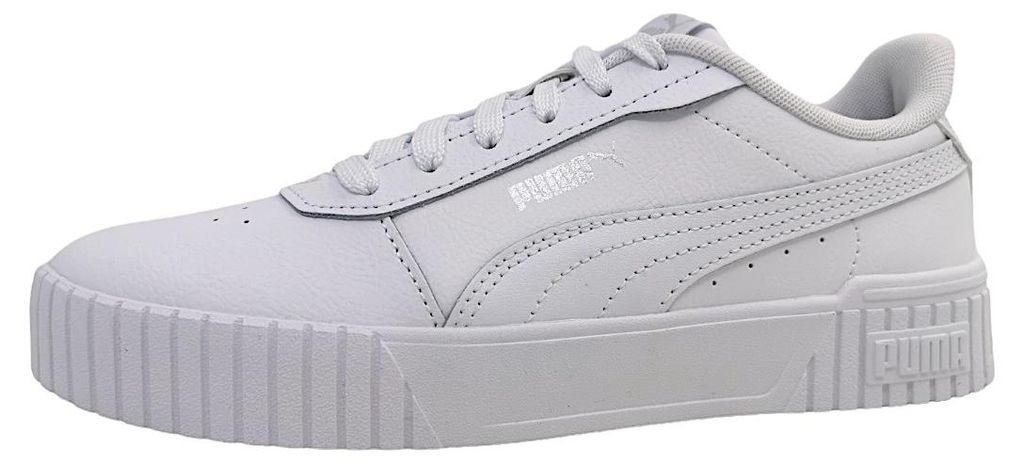 Puma Carina 2.0 Damenschuhe sportlicher Schnürer Weiß Produktbild 