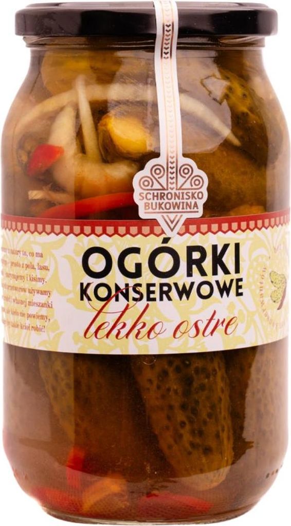 Leicht gewürzte Gurken mit Chili - Schronisko Bukowina