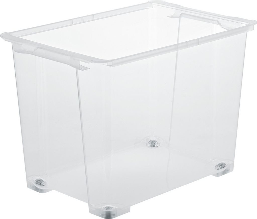 Box mit Rädern 65 l EVO EASY, Farbe:Transparent