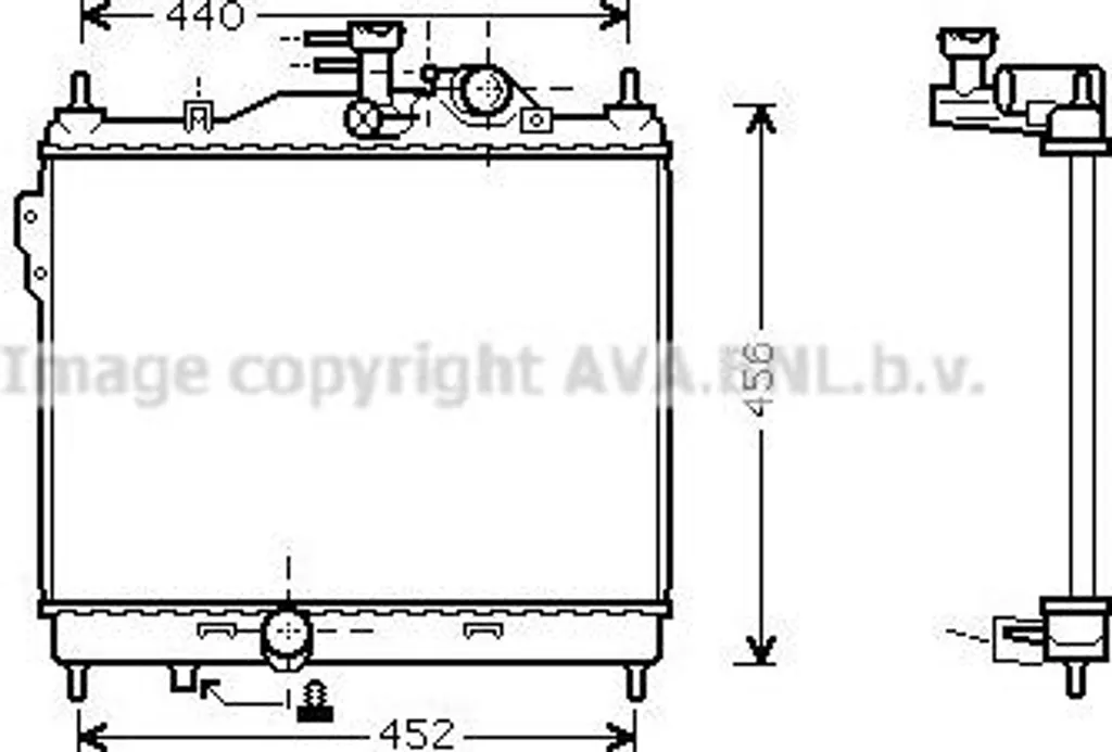 Radiateur moteur pour Hyundai Getz - Réparer le refroidissement avec AVA