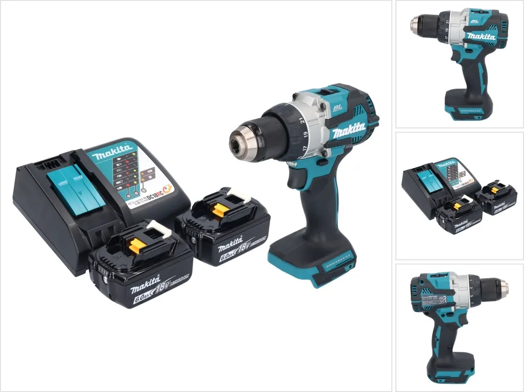 Perceuse-visseuse à batterie Makita DDF489 18V LXT moteur sans charbon