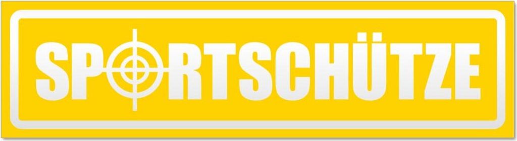 Sportschütze invertiert Magnetschild Schild magnetisch