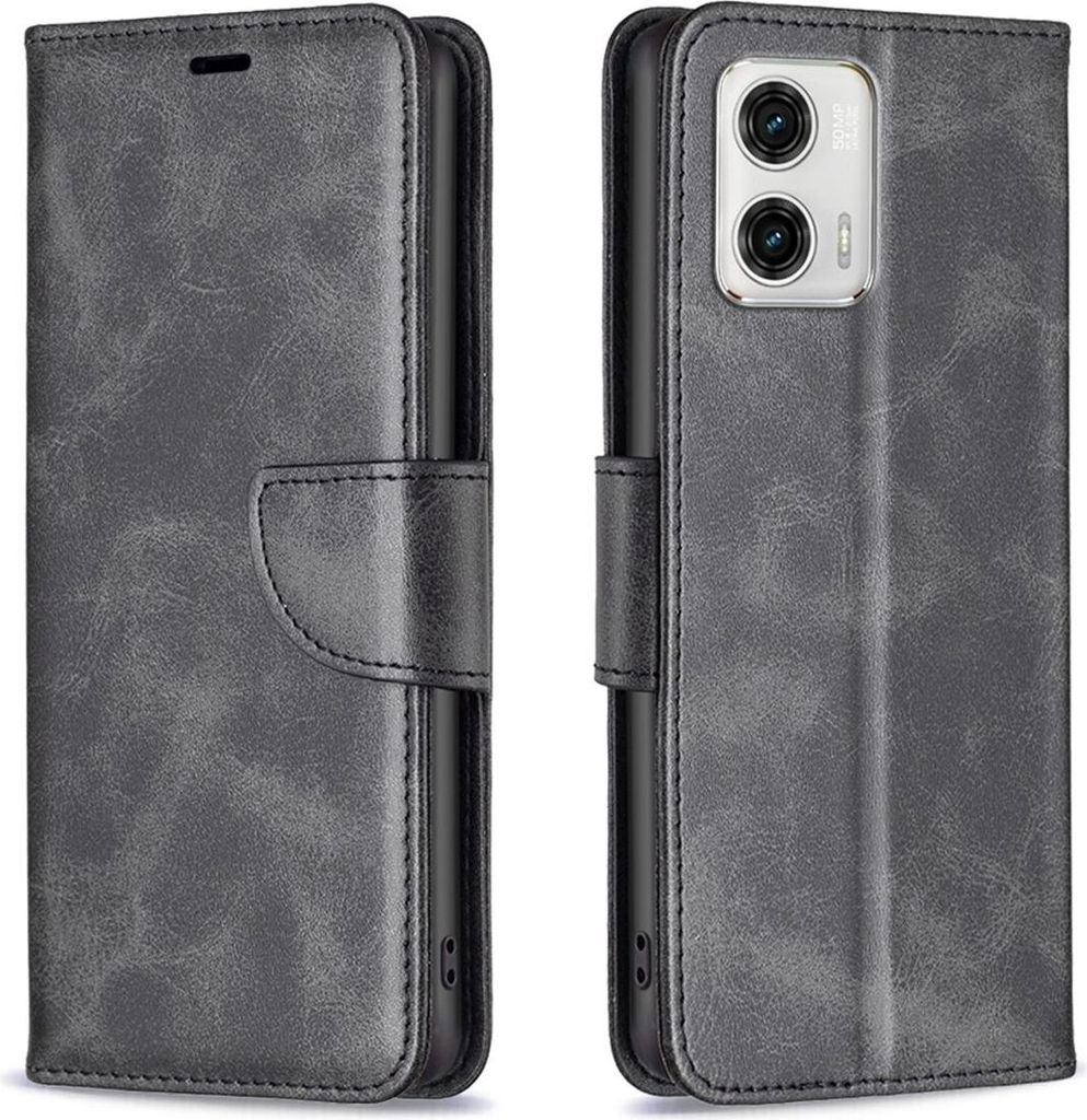 König Design Hülle kompatibel mit Kunstleder Handyhülle - Handy Case Schwarz