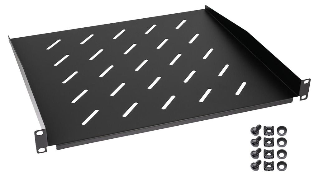 Fachboden für Serverschrank 19 Zoll 1 HE HMF 65499 48.3 x 40 x 4.5 cm Schwarz