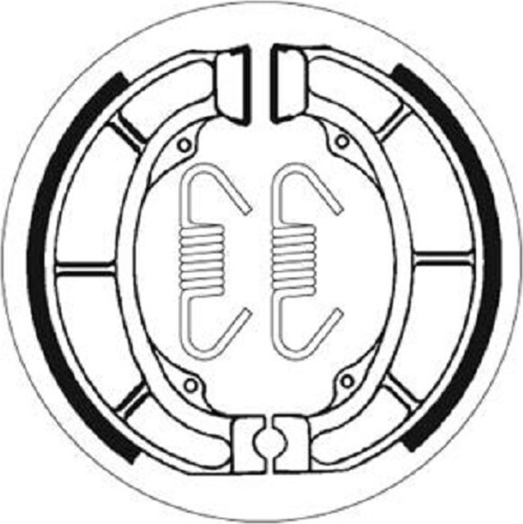 Bremsbacke SBS 2181 Maße: 120 x 25