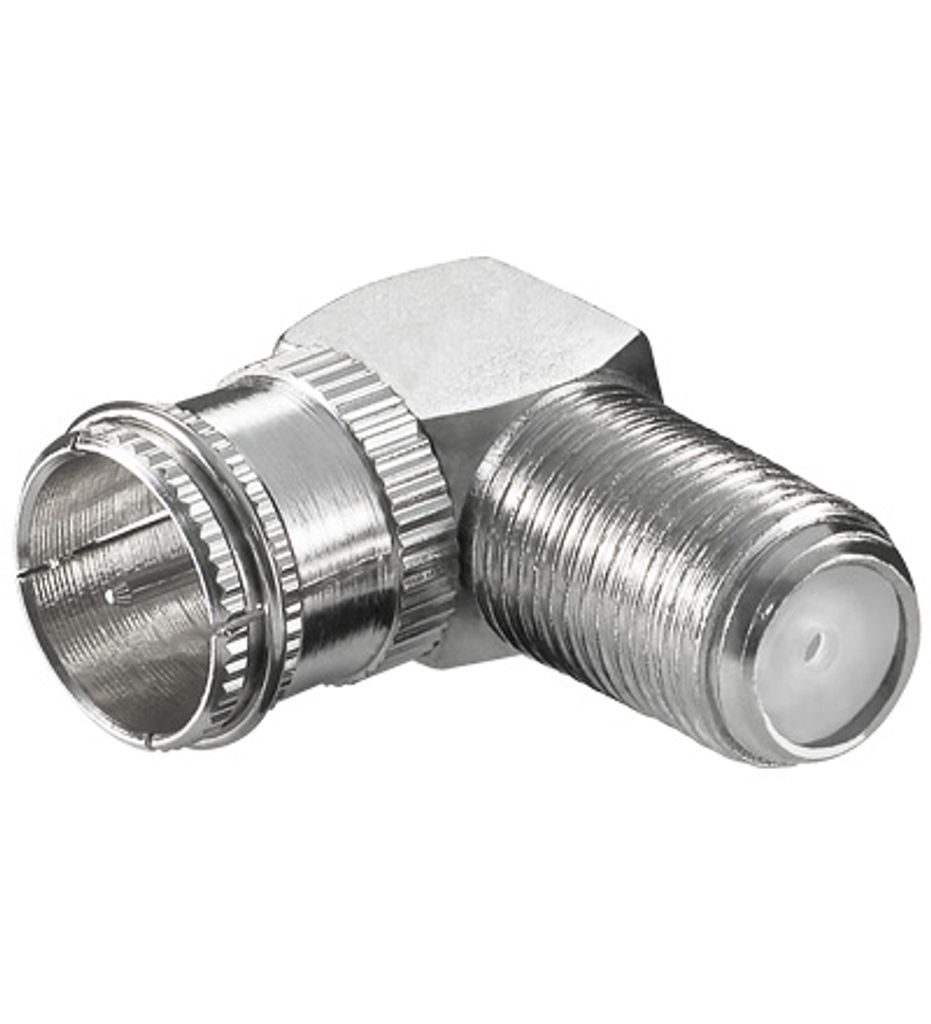 goobay Winkeladapter 90° Quick F Stecker auf F Kupplung Zdjęcie produktu 