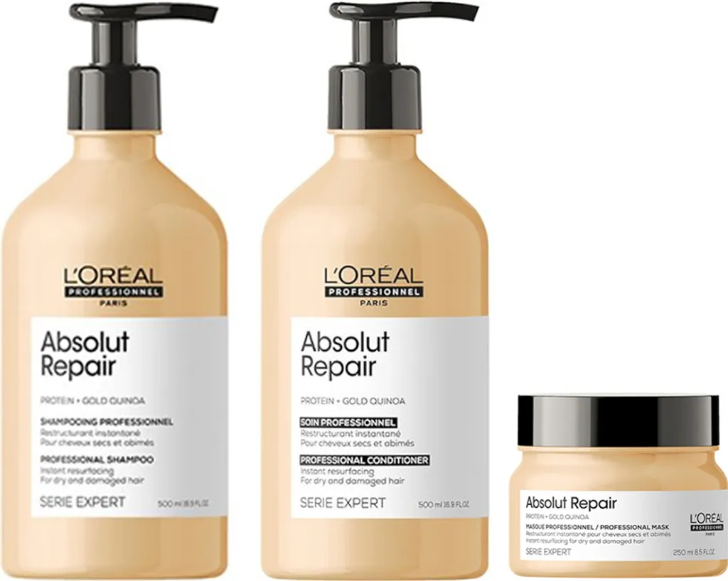 Dalla Paglia alla Seta: Kit L'Oréal Absolut Repair 500ml NUOVO