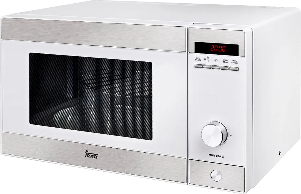 Micro-ondes Combiné Gril Teka 23 Litres Blanc - Pose Libre et Menu Auto
