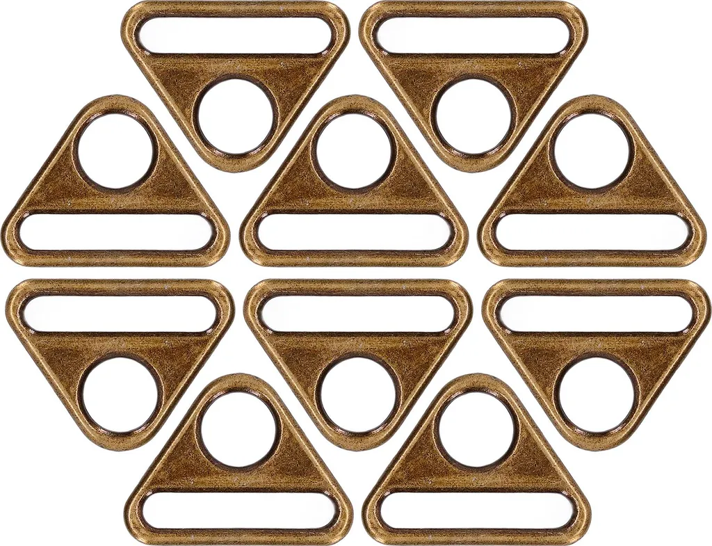10pcs Fibbia 38mm Lega di Zinco Bronzo - Accessori Valigeria Fai-da-Te