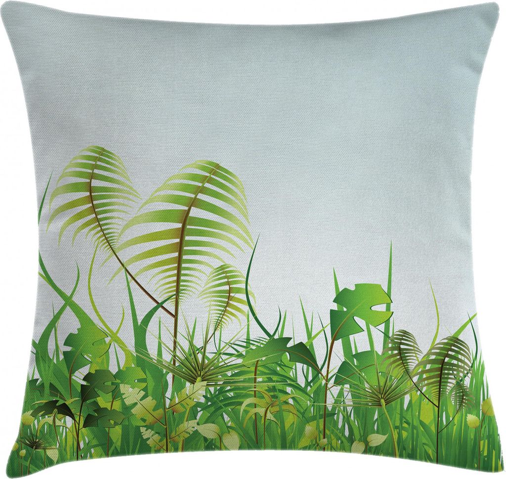ABAKUHAUS Natur Kissenbezug, Pflanzen Sommergarten, Waschbar mit Reißverschluss Kissenhülle mit Farbfesten Klaren Farben Beidseitiger Druck, 40 x...