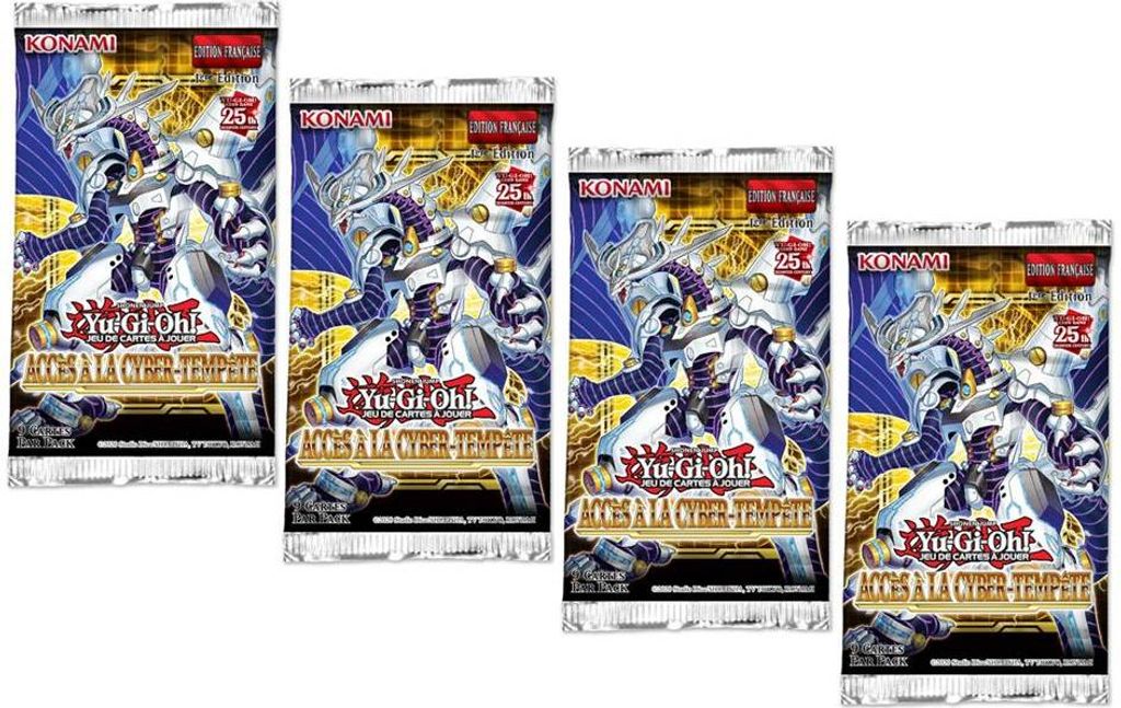 Yu-Gi-Oh!, 4er Booster-Set Cyberstorm Access Karten, Bunt